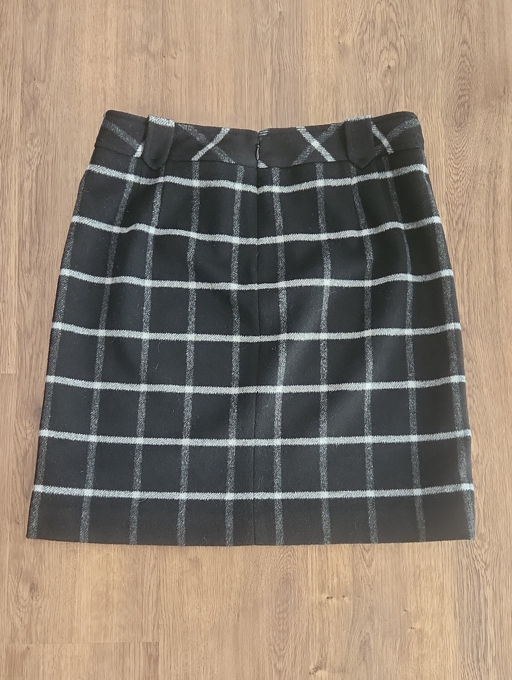 Talbots Windowpane Check Skirt - Picture 2 of 4